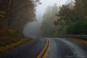Foggy Street Westminster, Maryland|Landscapes